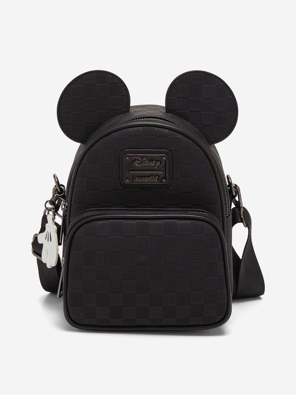 New Loungefly Disney Mickey Mouse Figural Convertible Crossbody Bag